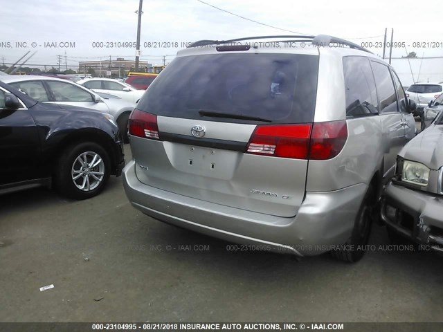 5TDZA23C45S270536 - 2005 TOYOTA SIENNA CE/LE BEIGE photo 4