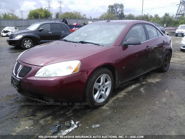 1G2ZG57B594186670 - 2009 PONTIAC G6 MAROON photo 2