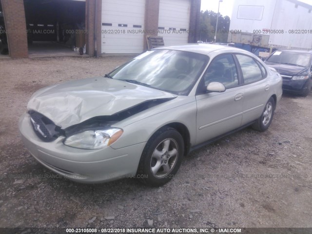 1FAFP53223A150552 - 2003 FORD TAURUS SE BEIGE photo 2