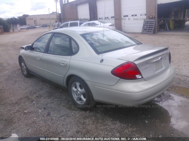 1FAFP53223A150552 - 2003 FORD TAURUS SE BEIGE photo 3