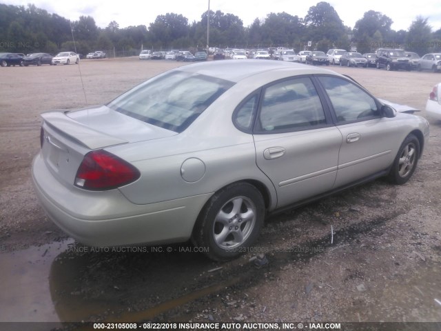 1FAFP53223A150552 - 2003 FORD TAURUS SE BEIGE photo 4