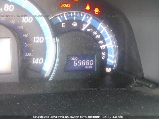 4T1BD1FK6CU052995 - 2012 TOYOTA CAMRY HYBRID/LE/XLE 银色 照片 7