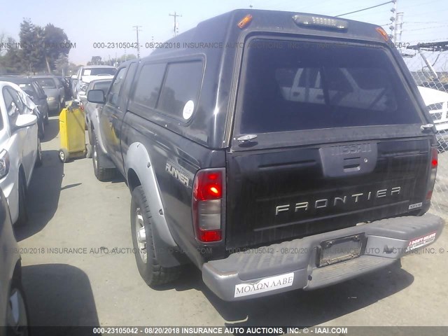 1N6ED26T81C319165 - 2001 NISSAN FRONTIER KING CAB XE/KING CAB SE BLACK photo 3