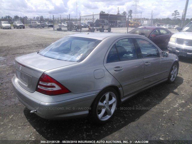 WDBRF52H76F784574 - 2006 MERCEDES-BENZ C GENERATION 2006 230 GRAY photo 4