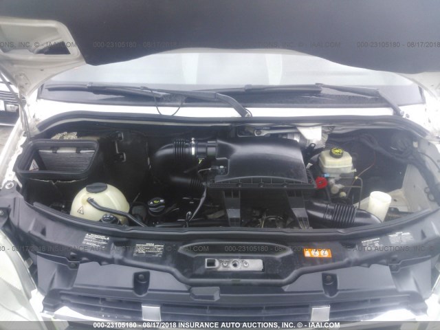 WDYPE7CC8A5470493 - 2010 FREIGHTLINER Sprinter 2500 WHITE photo 10