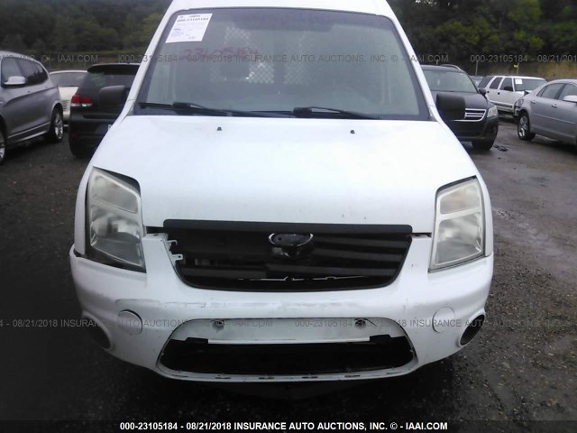 NM0LS6BN9CT109026 - 2012 FORD TRANSIT CONNECT XLT WHITE photo 6