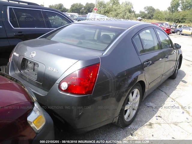 1N4BA41E35C803128 - 2005 NISSAN MAXIMA SE/SL GRAY photo 4