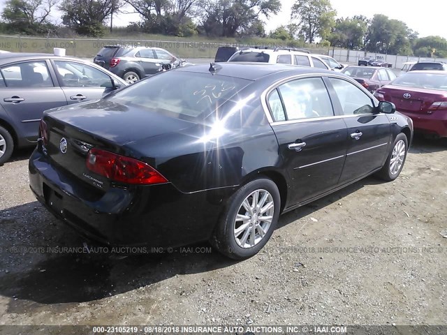 1G4HD57109U112155 - 2009 BUICK LUCERNE CXL BLACK photo 4