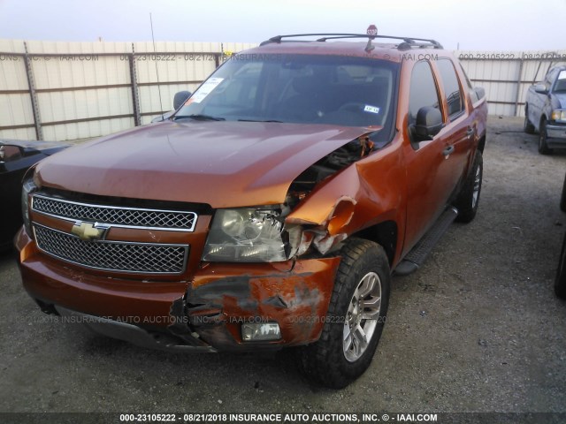 3GNEC12087G133876 - 2007 CHEVROLET AVALANCHE C1500 ORANGE photo 2