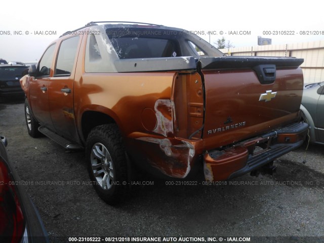 3GNEC12087G133876 - 2007 CHEVROLET AVALANCHE C1500 ORANGE photo 3