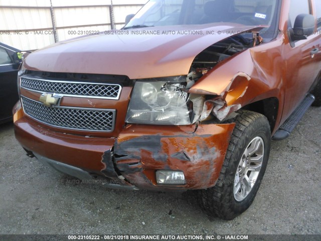 3GNEC12087G133876 - 2007 CHEVROLET AVALANCHE C1500 ORANGE photo 6