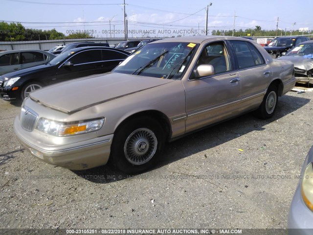 2MELM74W2TX619955 - 1996 MERCURY GRAND MARQUIS GS TAN photo 2