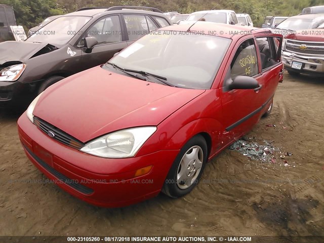1FAFP33P22W286861 - 2002 FORD FOCUS LX RED photo 2