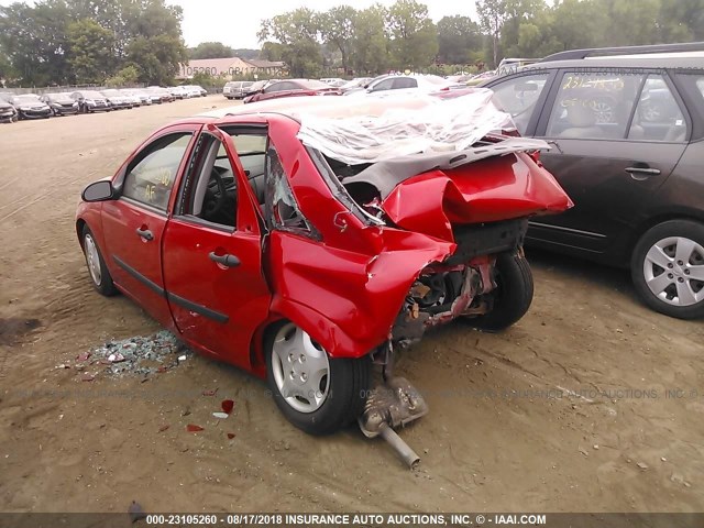 1FAFP33P22W286861 - 2002 FORD FOCUS LX RED photo 3
