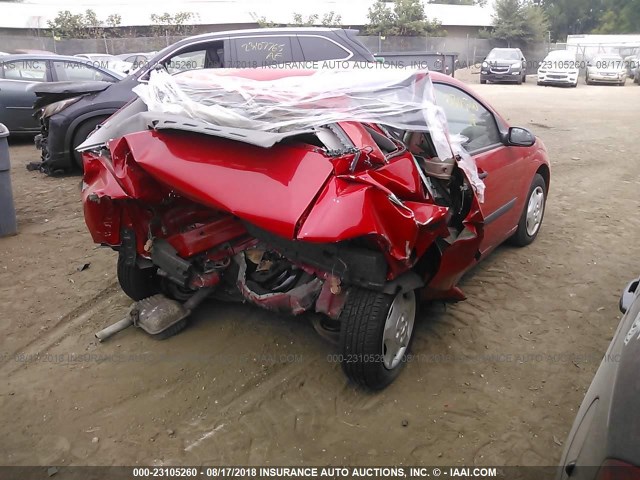 1FAFP33P22W286861 - 2002 FORD FOCUS LX RED photo 4