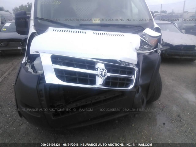 3C6TRVAG1GE122001 - 2016 RAM PROMASTER 1500 1500 STANDARD WHITE photo 6