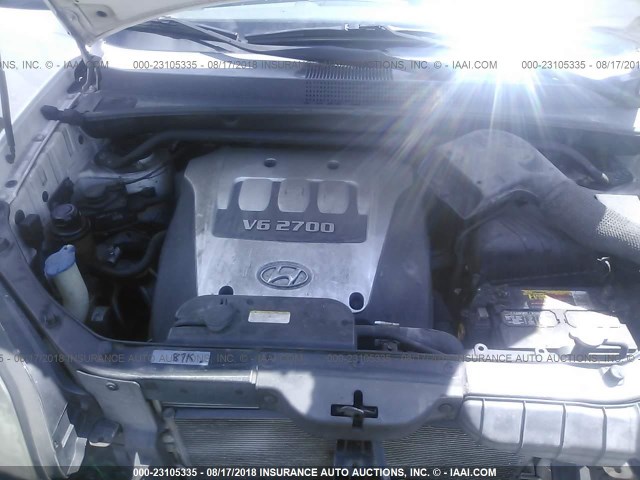 KM8JN12D96U410692 - 2006 HYUNDAI TUCSON GLS/LIMITED WHITE photo 10