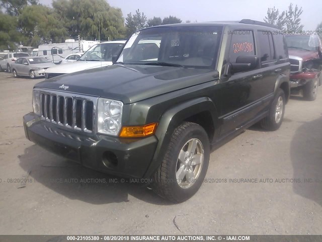 1J8HG48K28C231125 - 2008 JEEP COMMANDER SPORT GREEN photo 2