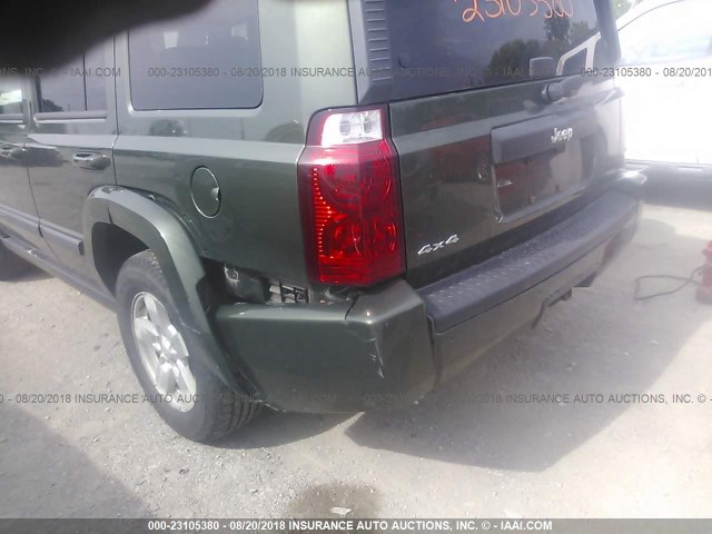 1J8HG48K28C231125 - 2008 JEEP COMMANDER SPORT მწვანე ფოტო 6