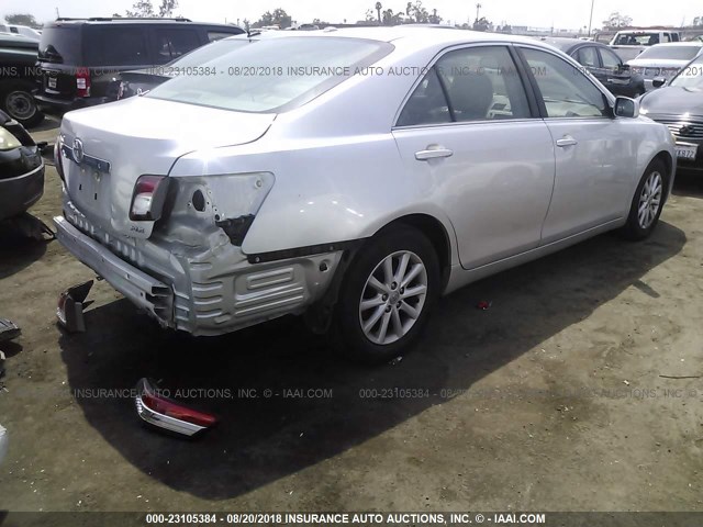 4T4BF3EK8BR092765 - 2011 TOYOTA CAMRY SE/LE/XLE 银色 照片 4