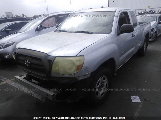 5TETX22NX6Z275994 - 2006 TOYOTA TACOMA ACCESS CAB Күміс фото 2