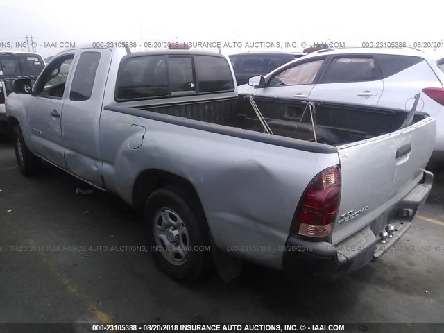 5TETX22NX6Z275994 - 2006 TOYOTA TACOMA ACCESS CAB SILVER photo 3