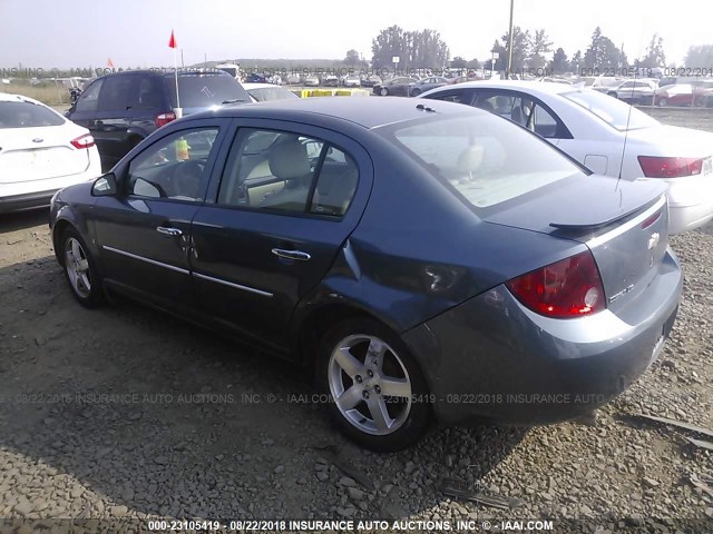 1G1AZ58F667730018 - 2006 CHEVROLET COBALT LTZ BLUE photo 3