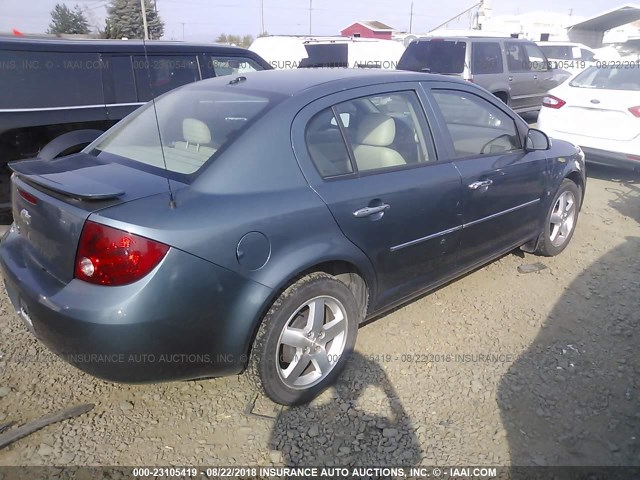 1G1AZ58F667730018 - 2006 CHEVROLET COBALT LTZ BLUE photo 4