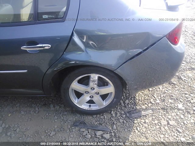 1G1AZ58F667730018 - 2006 CHEVROLET COBALT LTZ BLUE photo 6