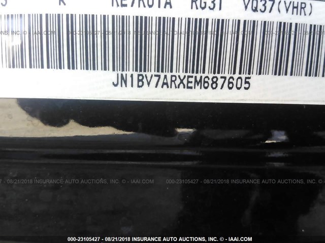 JN1BV7ARXEM687605 - 2014 INFINITI Q50 PREMIUM/SPORT BLACK photo 9
