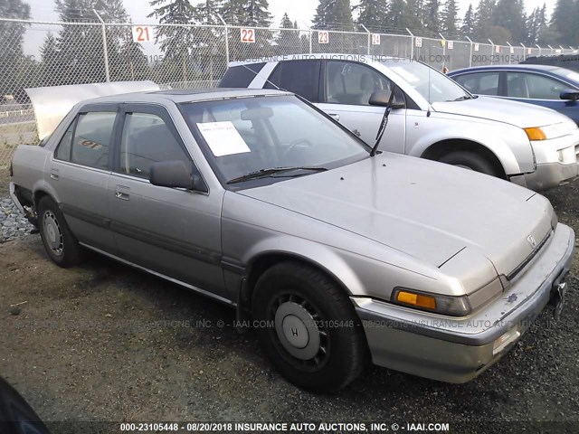 JHMCA5646KC048524 - 1989 HONDA ACCORD LXI TAN photo 1