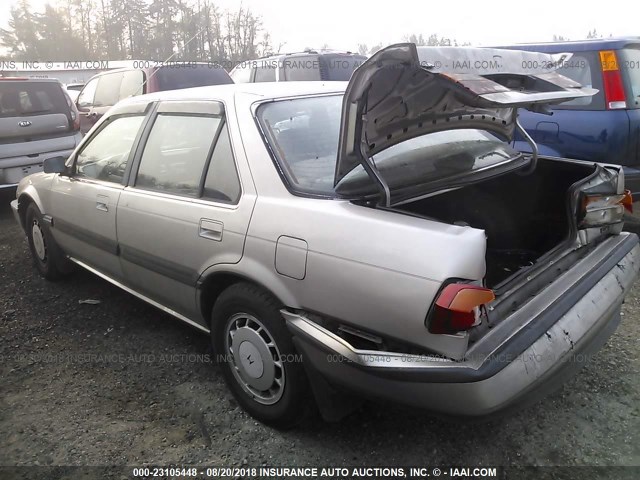 JHMCA5646KC048524 - 1989 HONDA ACCORD LXI TAN photo 3