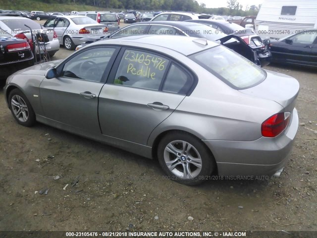 WBAVC73598KX90389 - 2008 BMW 328 XI SULEV GOLD photo 3