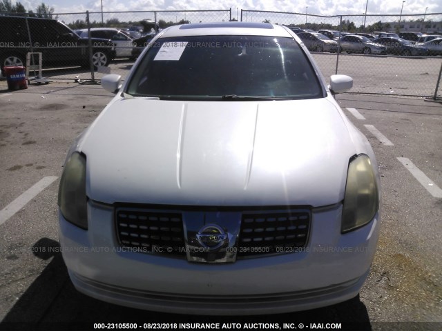 1N4BA41E74C871527 - 2004 NISSAN MAXIMA SE/SL WHITE photo 6