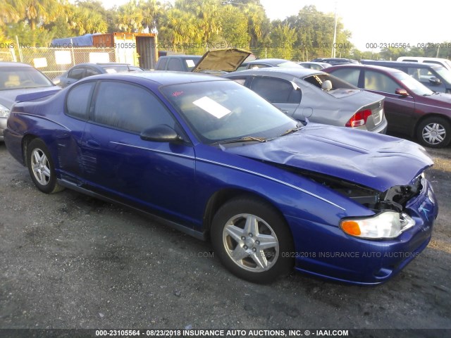 2G1WW12E959229063 - 2005 CHEVROLET MONTE CARLO LS ლურჯი ფოტო 1