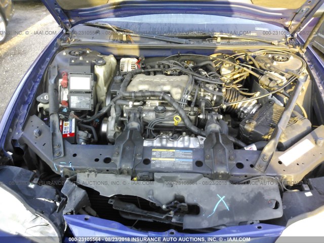 2G1WW12E959229063 - 2005 CHEVROLET MONTE CARLO LS ლურჯი ფოტო 10