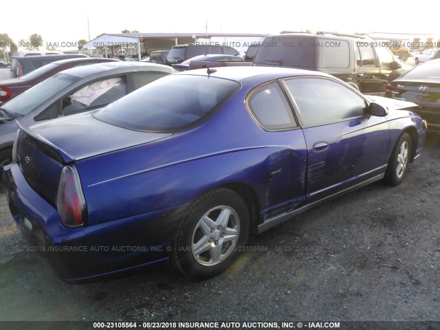 2G1WW12E959229063 - 2005 CHEVROLET MONTE CARLO LS ლურჯი ფოტო 4