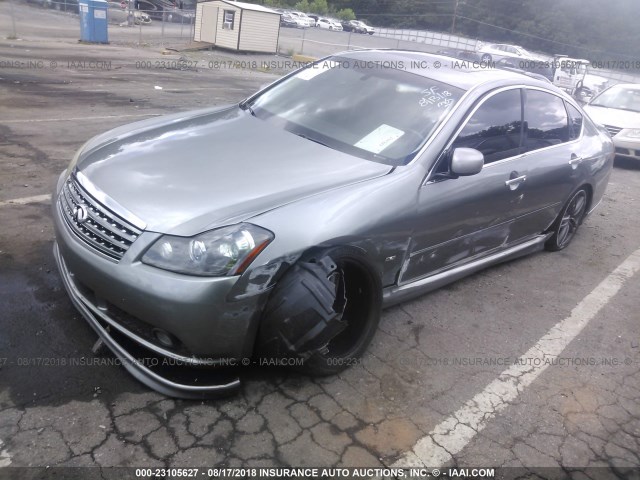 JNKBY01E46M207356 - 2006 INFINITI M45 SPORT GRAY photo 2