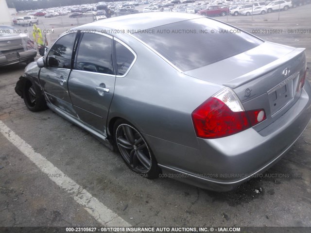 JNKBY01E46M207356 - 2006 INFINITI M45 SPORT GRAY photo 3