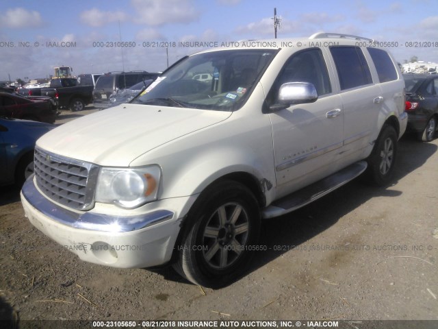 1A8HX58N78F112632 - 2008 CHRYSLER ASPEN LIMITED WHITE photo 2