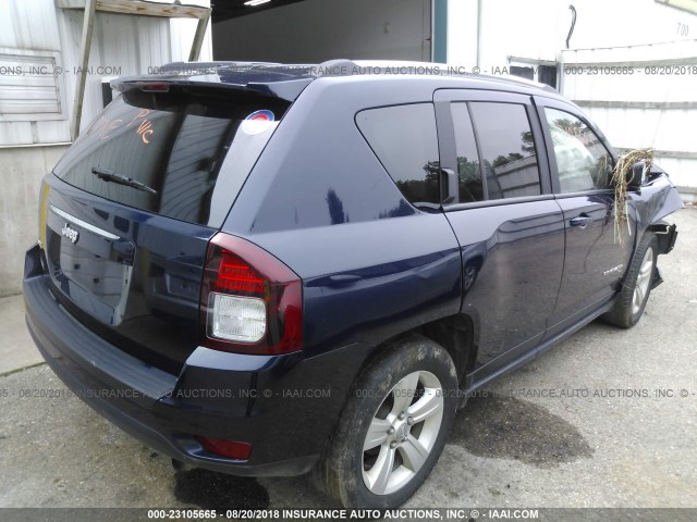 1C4NJDBB8GD655261 - 2016 JEEP COMPASS SPORT Dark Blue photo 4