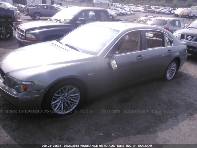 WBAGN63414DS46357 - 2004 BMW 745 LI Gris foto 2