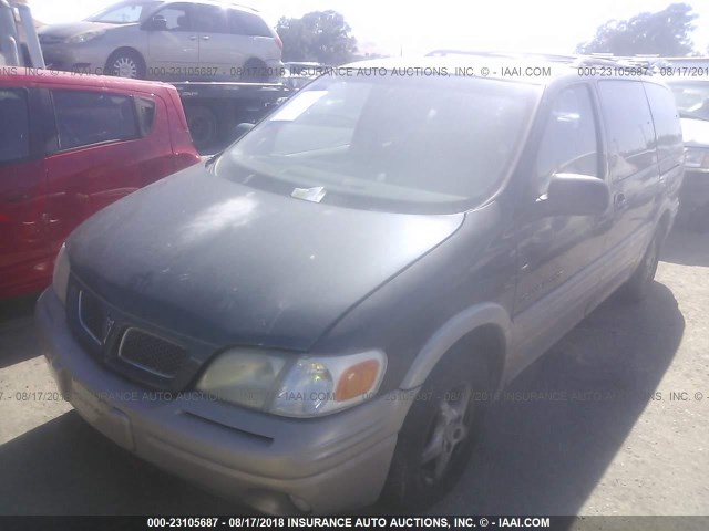 1GMDX03E0VD169046 - 1997 PONTIAC TRANS SPORT  GREEN photo 2