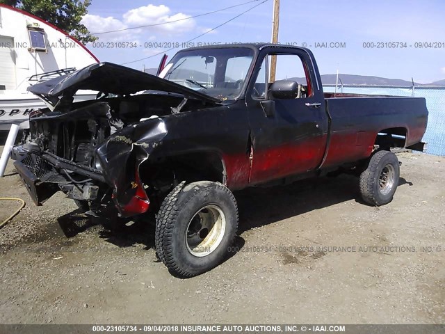 1GCGV24K3HJ138774 - 1987 CHEVROLET V20 RED photo 2