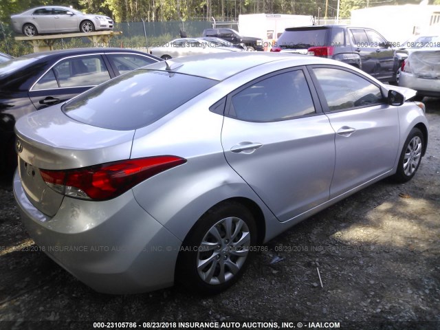 KMHDH4AE5DU552941 - 2013 HYUNDAI ELANTRA GLS/LIMITED GRAY photo 4