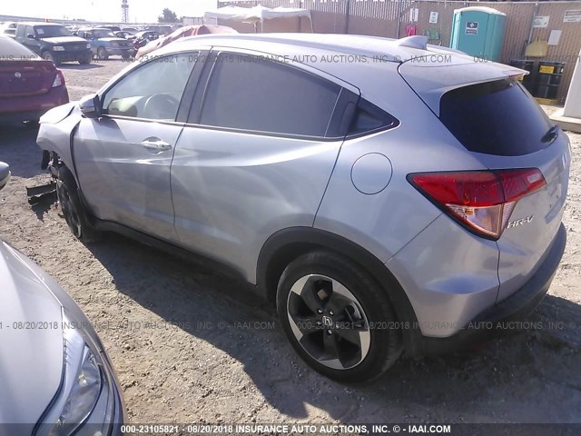 3CZRU5H73JM700789 - 2018 HONDA HR-V EXL SILVER photo 3