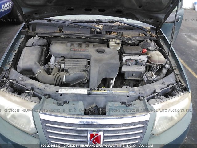 1G8AZ58FX6Z120340 - 2006 SATURN ION LEVEL 2 绿色 照片 10