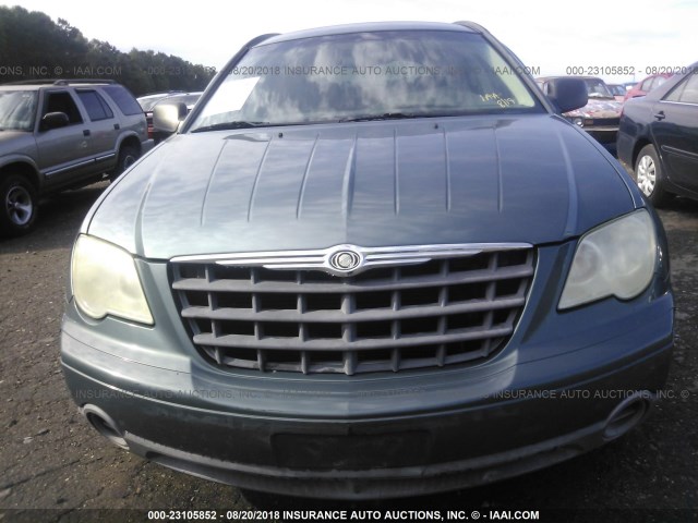 2A8GM48L07R202581 - 2007 CHRYSLER PACIFICA BLUE photo 6