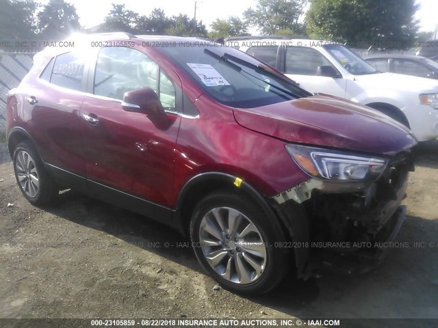 KL4CJASB9HB007988 - 2017 BUICK ENCORE PREFERRED RED photo 1