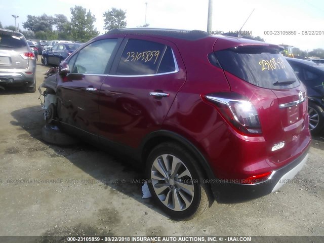 KL4CJASB9HB007988 - 2017 BUICK ENCORE PREFERRED RED photo 3